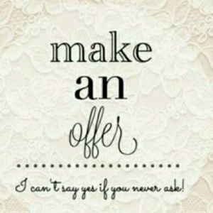 MAKE AN OFFER 😊😊